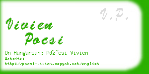 vivien pocsi business card